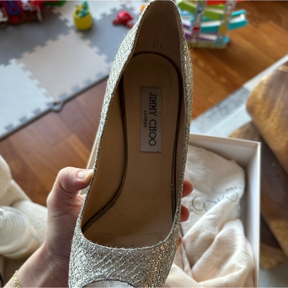 Jimmy Choo Glitter Pumps - Picture 4 of 7